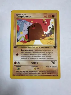 Pokemon Team Rocket Diglett (Taupiqueur) French 1st Edition #52/82 - Image 1