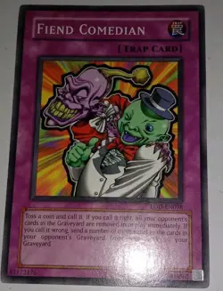 Fiend Comedian Rare Legacy of Darkness YuGiOh Card LOD EN098 - Image 2