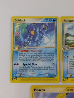 Pokemon EX Sandstorm Cards x5 : Golduck Pelipper Quilava Pikachu Trainer - Image 2