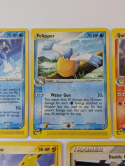 Pokemon EX Sandstorm Cards x5 : Golduck Pelipper Quilava Pikachu Trainer - Image 3
