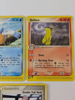 Pokemon EX Sandstorm Cards x5 : Golduck Pelipper Quilava Pikachu Trainer - Image 4