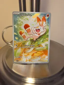 Pokemon TCG Scorbunny 225/217 Illustration Rare Holo Ascended Heroes NM - Image 1