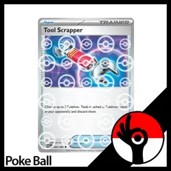 Pokemon TCG: White Flare - PokeBall Reverse Holo - 085/086 - Tool Scrapper - Image 1