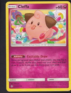 Cleffa 131/214 Uncommon Unbroken Bonds Pokemon LP - Image 1