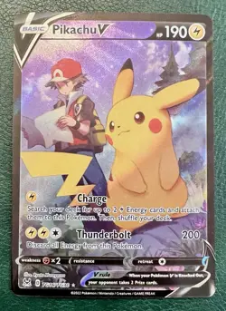 Pikachu v TG16/TG30 Lost Origin Trainer Gallery NM Pokemon TCG - Image 1
