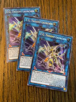 YUGIOH - T.G. TRIDENT LAUNCHER X3 - SECRET RARE - 1ST ED - NM - SAST - Image 1