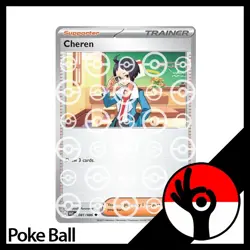 Pokemon TCG: White Flare - PokeBall Reverse Holo - 081/086 - Cheren - Image 1