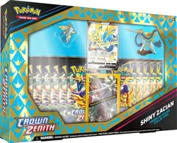 Pokemon Crown Zenith Shiny Zacian Premium Figure Collection NEW OVP English - Image 1