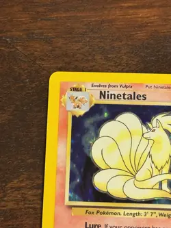 Pokemon TCG Ninetales Base Set 12/102 Holo 1999-2000 Wizards Base Set LP + - Image 2