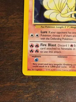 Pokemon TCG Ninetales Base Set 12/102 Holo 1999-2000 Wizards Base Set LP + - Image 5