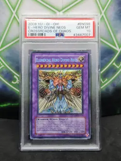 Yugioh Elemental Hero Divine Neos CSOC-EN098 Secret Rare PSA 10 - Image 1