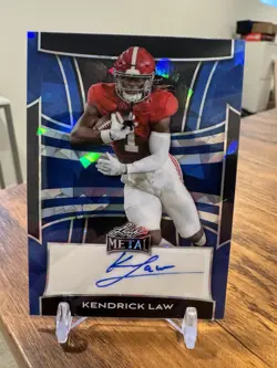 Kendrick Law 2025 Leaf Metal Football Prospect RC Auto #/8 SSP 🔥📈 - Image 1