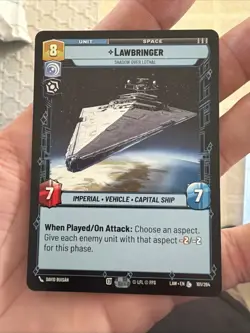 Lawbringer - Shadow Over Lothal - 101/264 - A Lawless Time LAW Star Wars SWU NM - Image 1