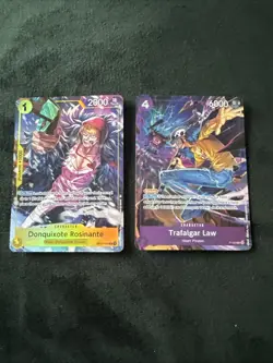 Rosinante & Trafalgar Law Illustration Box Volume 6 Promos OP12-108 & P-093 - Image 1