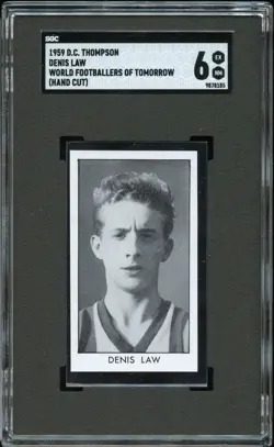 1958 1959 D.C. Thomson World Footballers of Tomorrow Denis Law True RC SGC 6 - Image 1