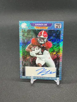 KENDRICK LAW 2024 Leaf Metal Collective Football RC Rookie Auto #/20 - Image 1
