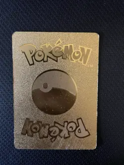 Pokemon TCG Charizard VMAX Gold Fan Art Card Misprint Holo Bleed Sv107/Sv122 - Image 3