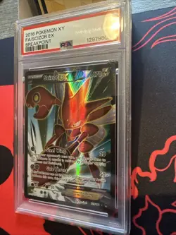 2016 POKEMON XY BREAKPOINT #119/122 FA/SCIZOR EX BREAKPOINT PSA 9 MINT - Image 3