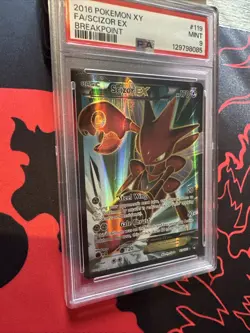2016 POKEMON XY BREAKPOINT #119/122 FA/SCIZOR EX BREAKPOINT PSA 9 MINT - Image 4