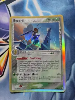 Pokemon TCG Beedrill Card Delta Species Holo Rare 1/113 - Image 1
