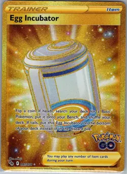 Egg Incubator (Secret) 087/078 Pokemon GO - Pokemon Card - NM - Image 1