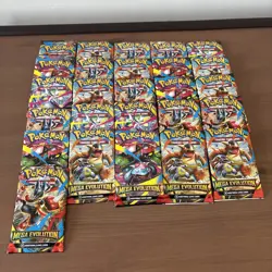 Pokemon Mega evolution Bulk Cards Joblot 26 open packs read description - Image 1