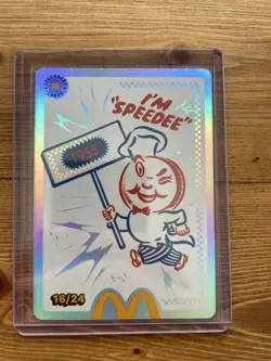 McDonald’s CARDS 2026 “I’m Speedee” REDEEMED Legendary Shiny Card #16/24 - Image 1