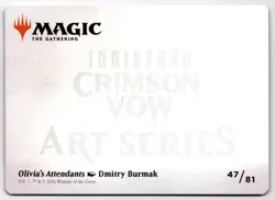 Olivia's Attendants Art Card S Art Series: Innistrad: Crimson Vow 47 NM - Image 2