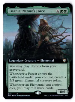 Titania, Nature's Force NM* FOIL EXTENDED The Brother's War 045 mtg -UnltdCards - Image 1