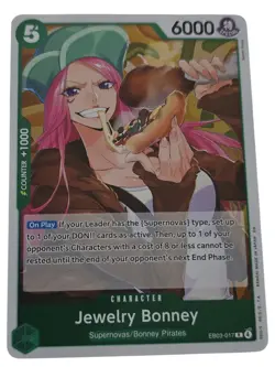 Jewelry Bonney EB03-017 Extra Booster: One Piece Heroines Ed English R Foil NM - Image 1