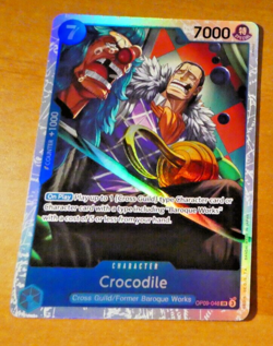 ONE PIECE ENGLISH CARD RARE HOLO GAME CARTE Crocodile OP09-046 EN NM - Image 1
