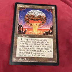 Magic The Gathering MTG Chaos Orb Oversized Jumbo Promo Card 6X9 - Image 1
