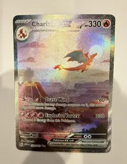 Pokemon TCG Charizard EX Scarlet & Violet 151 Card 199/165 - Image 1