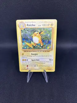 Pokemon TCG Raichu Holo Rare Card 36/108 - Image 1