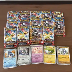 Pokemon Obsidian Flames Bulk - 14 open packs plus 100+ cards read description - Image 1