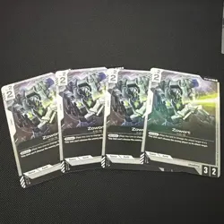 Gundam Card Game ST01-009C Zowort 4x playset Starter deck 1 - Image 1