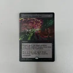 Pax West 2025 FOIL Behold The Sinister Six! MTG Spiderman Promo Card NM In Hand - Image 2