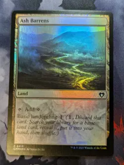 Ash Barrens - MTG - CMM - 0419 - Foil - Image 1