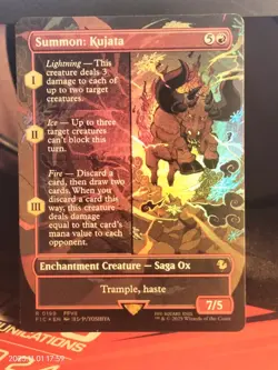 Magic Carta Card MTG Summon Kujata Foil NM - Image 1