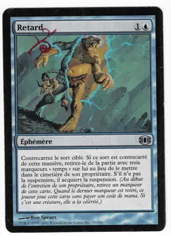 ►Magic-Style◄ MTG - Retard / Delay - FRENCH Future Sight - Played (stamped) - Image 1