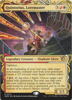 Quintorius, Loremaster (Showcase) R March of the Machine 314 - LP MTG - Image 1