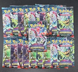 Twilight Masquerade Booster Pack LOT OF 20 | NEW SEALED | POKEMON Random Art - Image 1