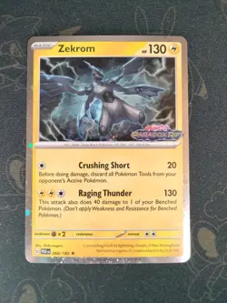 Zekrom (Paradox Rift Stamped) Cosmos Holo Rare Pokemon Promo 066/182 NM - Image 1