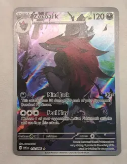 ZOROARK 2025 Pokemon Scarlet Violet White Flare #143/86 Illustration Rare - Image 1