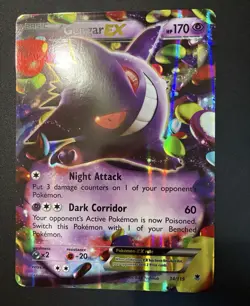 Pokemon Card Gengar EX 34/119 XY Phantom Forces Holo Rare Jumbo card - Image 1