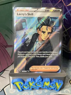 Pokemon TCG Trainer Larry's Skill 139/131 Ultra Rare Holo Prismatic Evolutions - Image 1