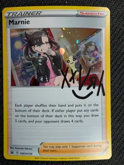 Marnie SWSH120 Holo Promo Sword & Shield Promo Pokemon Near Mint - Image 1