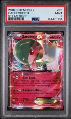 2016 POKEMON XY STEAM SIEGE #78 GARDEVOIR EX PSA 9 - Image 1