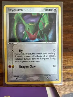 Rayquaza 3/17 Rare POP Series 1 Pokemon Holo Lightly Played - Image 1