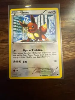 Eevee 90/116 Common Plasma Freeze Pokemon Lightly Played - Image 1